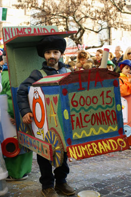 la locomotiva del trenino numerando