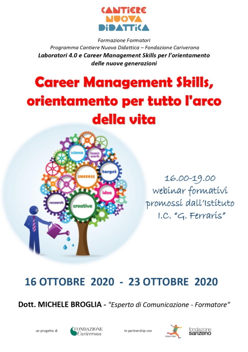 Locandina Career Management Skills 16 e 23 10 2020