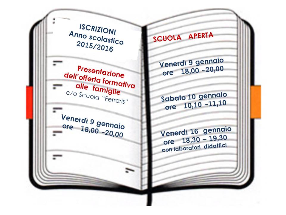 Presentazione scuolaaperta ferraris - calendario